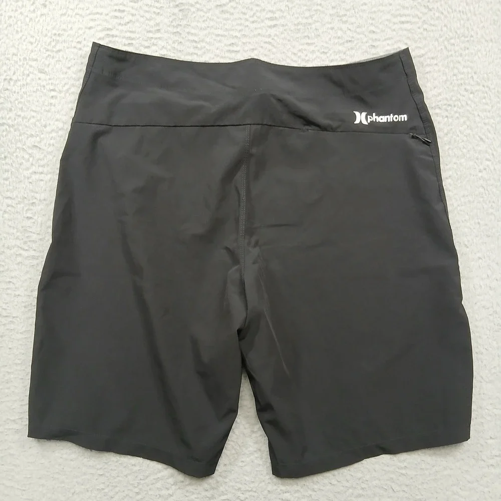 Hurley Phantom‎ Boardshorts Men's 36 Black Stretch Zip Pocket Surf